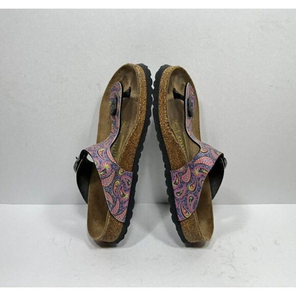 Birkenstock Papillio Gizeh Multicolor Sandals Women’s Size 5 / 36 Shoes - Picture 6 of 9